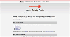 Desktop Screenshot of lasersafetyfacts.com