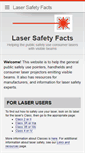 Mobile Screenshot of lasersafetyfacts.com